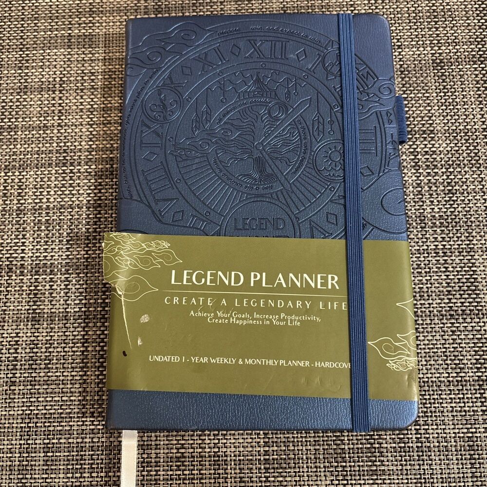 UNDATED Legend Planner – Weekly & Monthly A5 (5.5'' x 8.3''), Mystic Blue, NEW